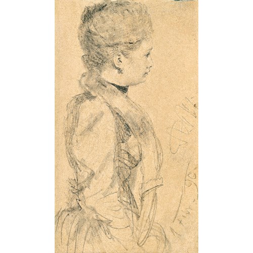 Study of a Young Woman (Portrait of Clara Strauss)